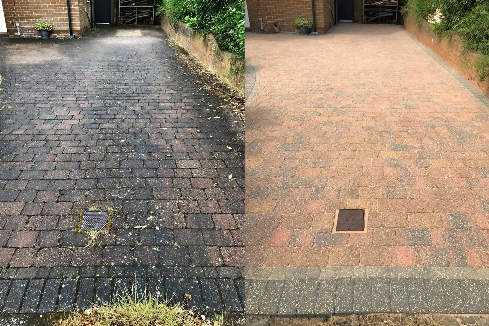 House washing RiverLights Wilmington NC before and after
