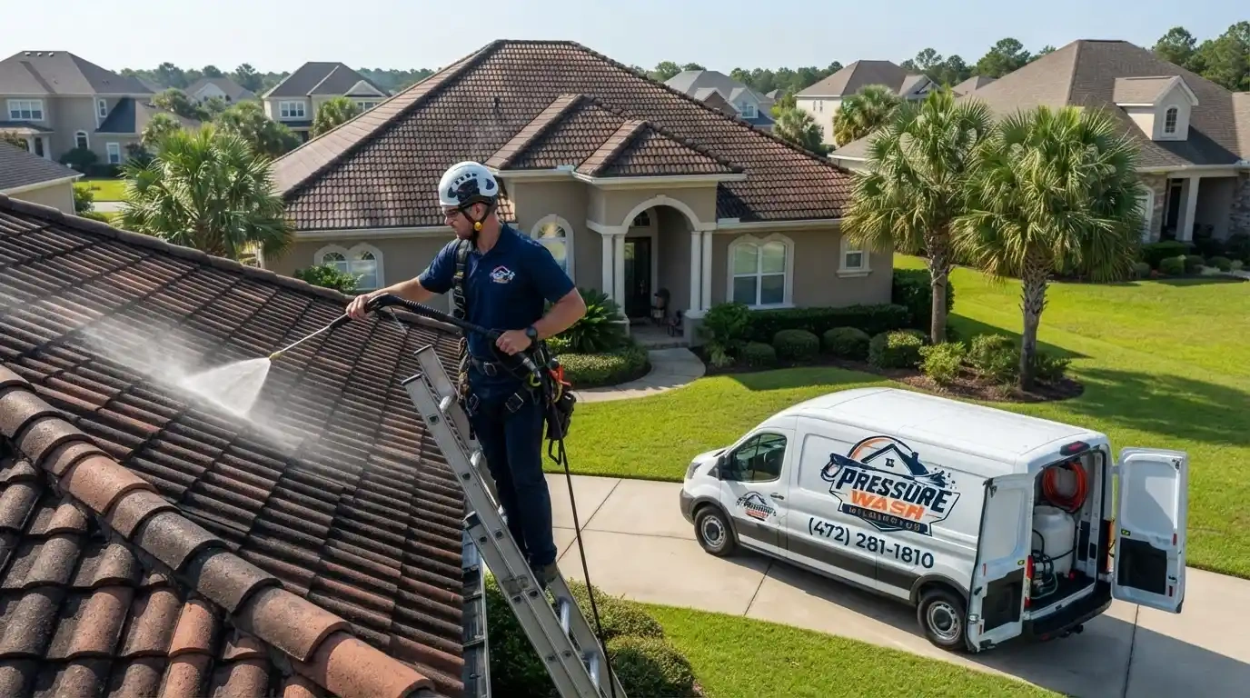 Roof Soft Washing in Wilmington, NC