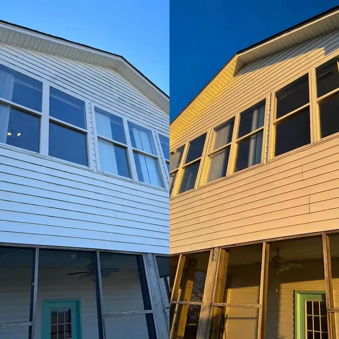 House washing Landfall Wilmington NC before and after