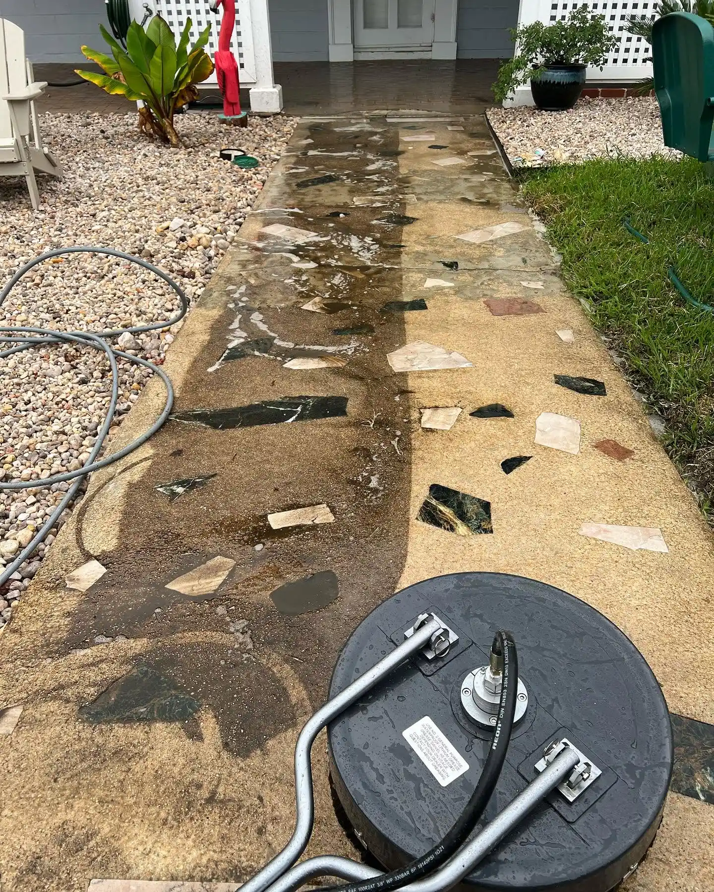 House washing Monkey Junction Wilmington NC before and after